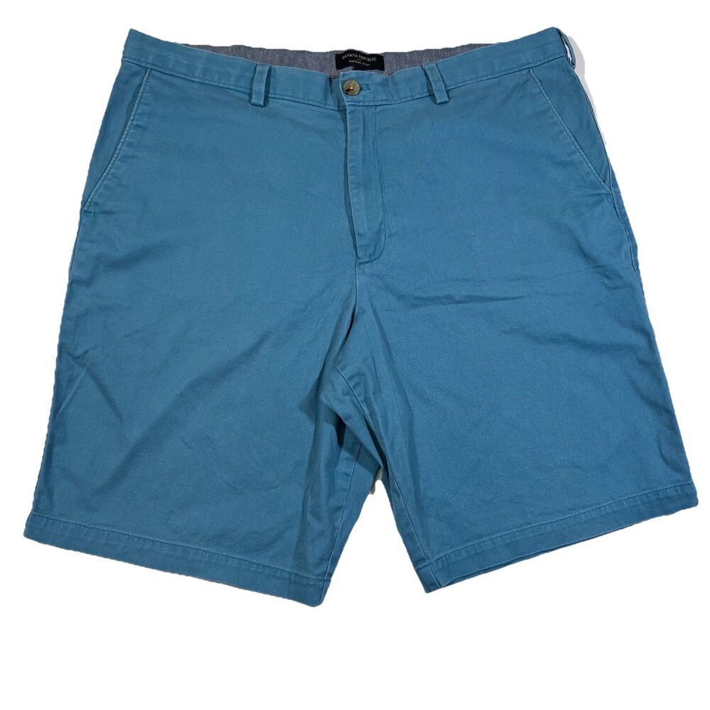 Banana Republic Emerson Chino Shorts Cotton Stretch Flat Front Men's 38